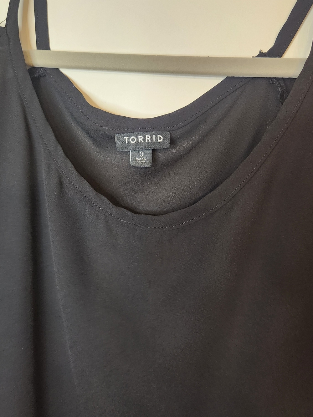 Torrid Black Cold-Shoulder Strappy Blouse - Picture 3 of 9